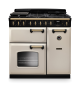 Rangemaster CLDL90DFPPCR/AB1 18260 New Classic Deluxe 90 Dual Fuel Pale Cream Antique Brass