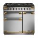 Rangemaster ELS90DFFSS/BE S-Steel + Black Elise Luxe 90 Dual Fuel Stainless Steel With Black / Antiq