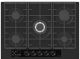 Cda HVG731MB 70cm gas on glass hob, 5 zones, Precision Flame