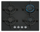 Siemens EP6A6HI10 60 cm, 4 burners, 3.5kW Wok burner, Optimised stepFlame