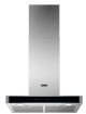 Zanussi ZFT916Y 60cm T Box Chimney Hood, Stainless Steel with Black glass front, Touch on glass con